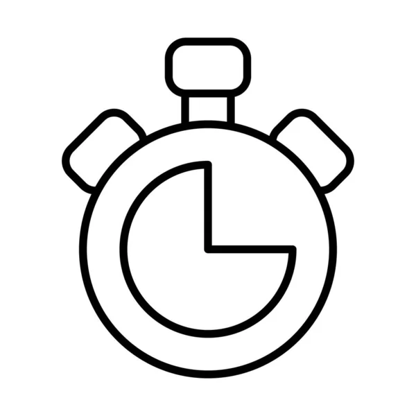 Timer Chronometer Linie Stil-Symbol — Stockvektor