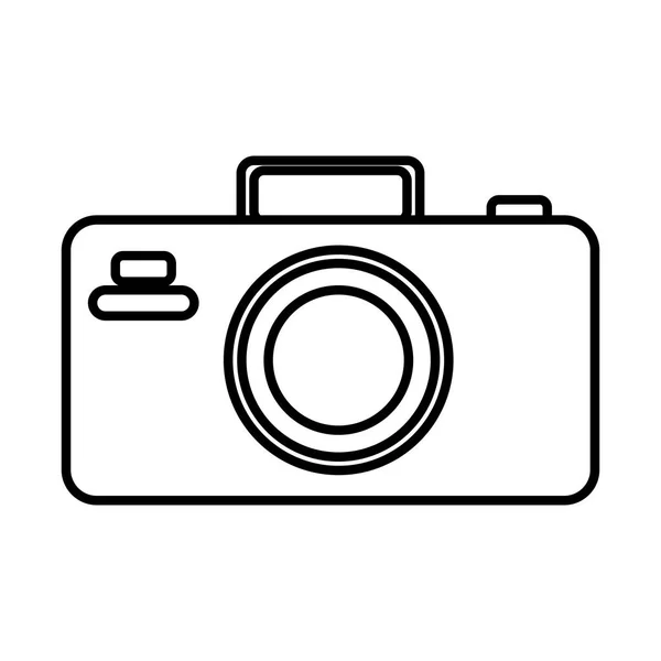 Kamera fotoğraf çizgisi biçimi simgesi — Stok Vektör
