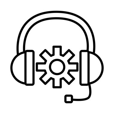 dişli ayarları makine satır biçimi simgesi ile kulaklık