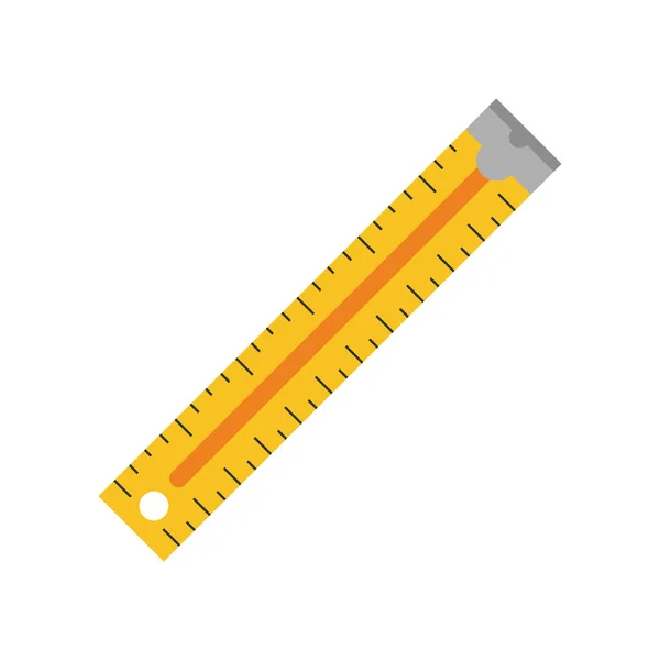 Rule level tool flat style icon — Stock Vector