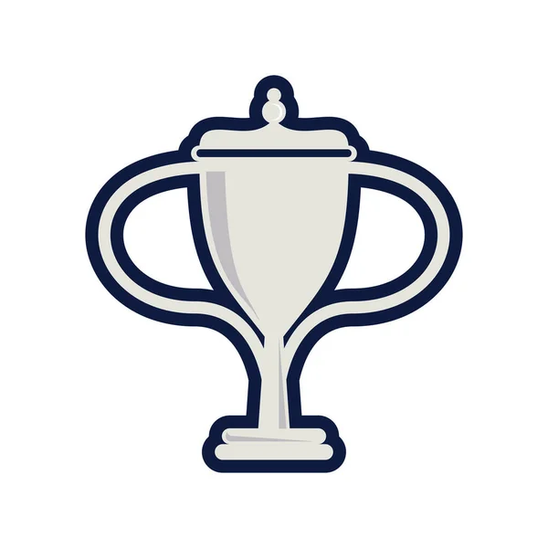 Trofeo taza línea de premio y relleno icono de estilo — Archivo Imágenes Vectoriales