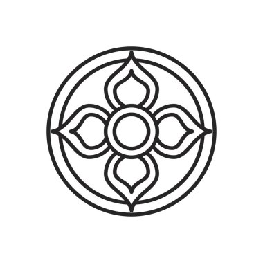 Navratri mandale tarzı simge