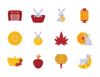 12 Çin ay festivali simgeleri