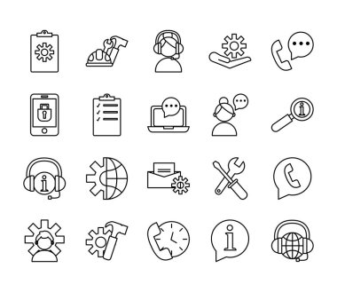 20 teknik servis ögesinden oluşan paket