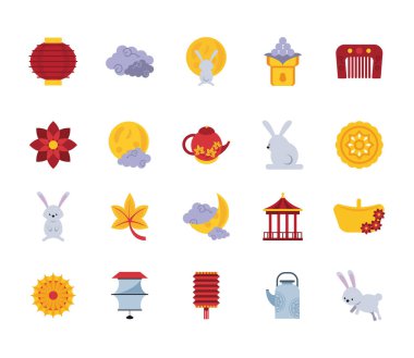 20 Çin ay festivali simgeleri