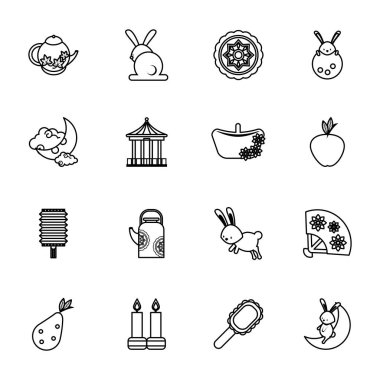 On altı Çin ay festivali ürünleri