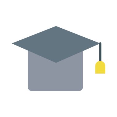 mezuniyet şapkası düz biçim simgesi