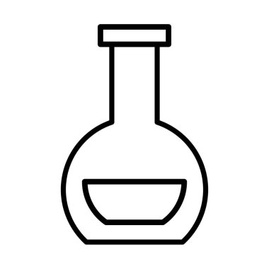 tüp test laboratuvarı satır biçimi simgesi