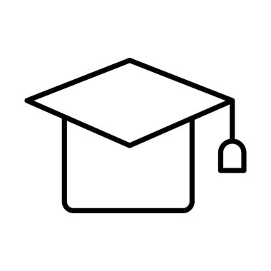 mezuniyet şapkası tarzı simgesi