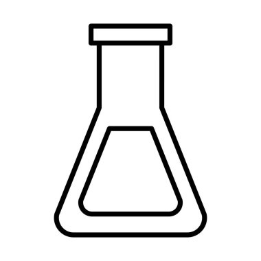 tüp test laboratuvarı satır biçimi simgesi