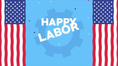 ABD bayrağı ve teçhizatıyla İşçi Bayramı 'nız kutlu olsun.