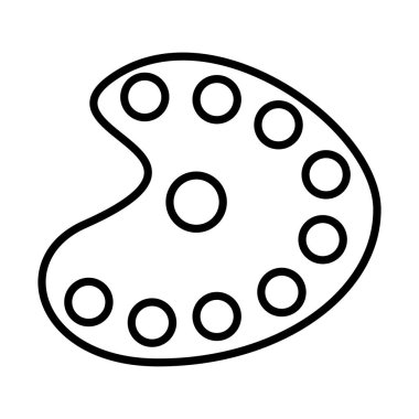 boya paleti arz çizgisi biçimi