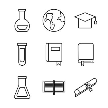 Dokuzluk deste okul malzemelerine.