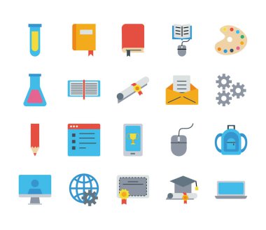 Okula geri dönüş ögeleri paketi