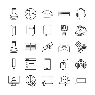 Okula geri dönüş ögeleri paketi