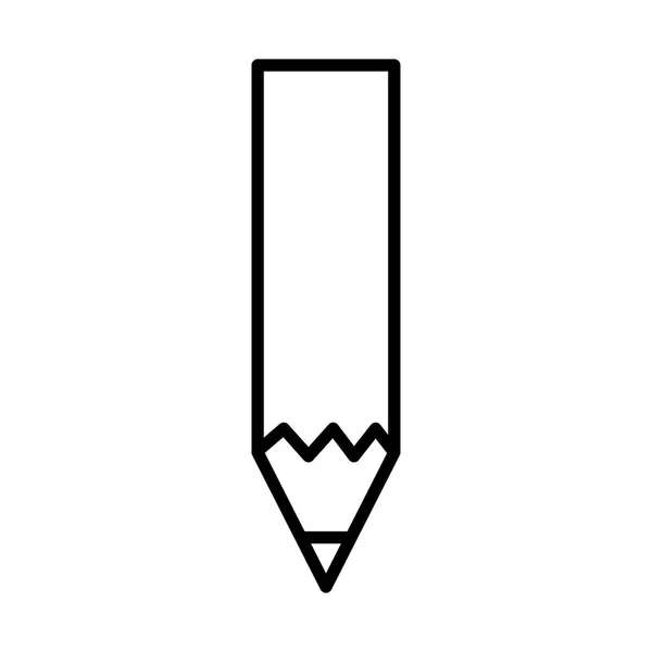 Pencil school supply line style icon — Stock Vector