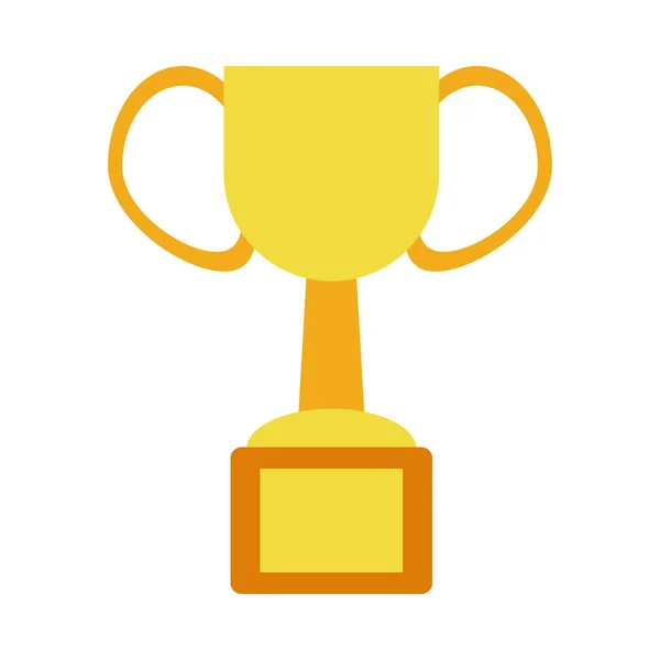 Trofeo tazza premio icona in stile piatto — Vettoriale Stock