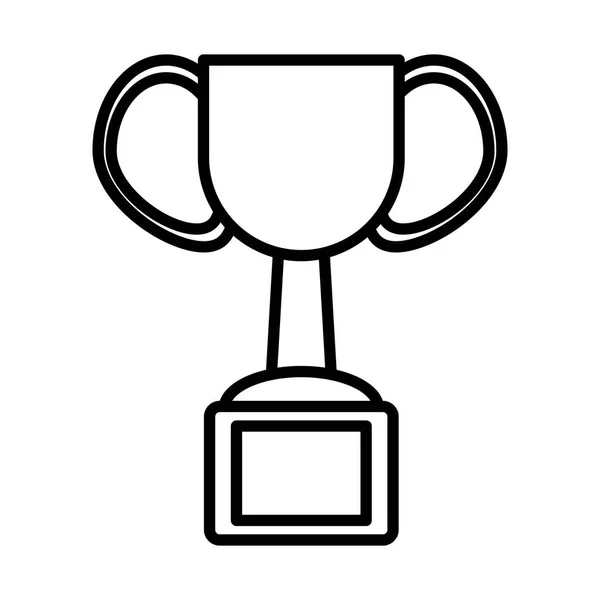 Trofeo taza premio línea estilo icono — Archivo Imágenes Vectoriales
