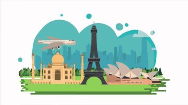 Tarladaki dünyanın anıtlarında dolaşmak.