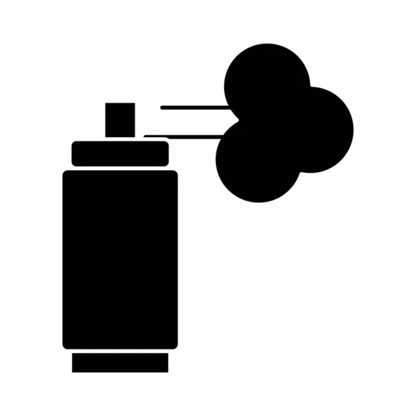 Smoke bomb silhouette style icon — Stock Vector
