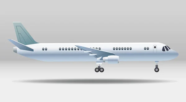 Avion blanc transport icône isolée — Image vectorielle