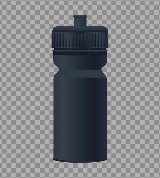 Thermoplastic water bottle branding icon — Stock Vector
