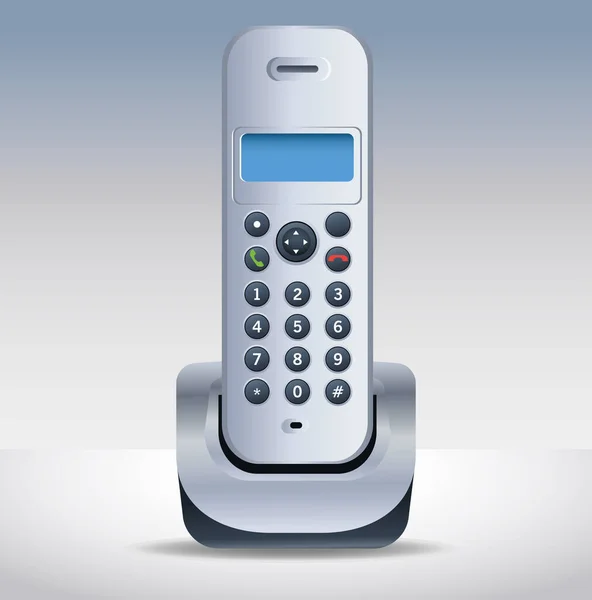 Icono de dispositivo de oficina de teléfono inalámbrico — Vector de stock