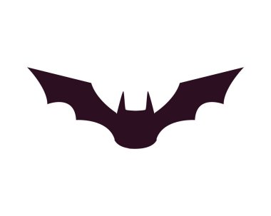 Cadılar Bayramı siyah yarasa vektör tasarımı