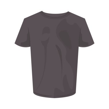 İzole edilmiş gri t-shirt vektör tasarımı