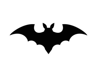 Cadılar bayramı yarasa silueti vektör tasarımı