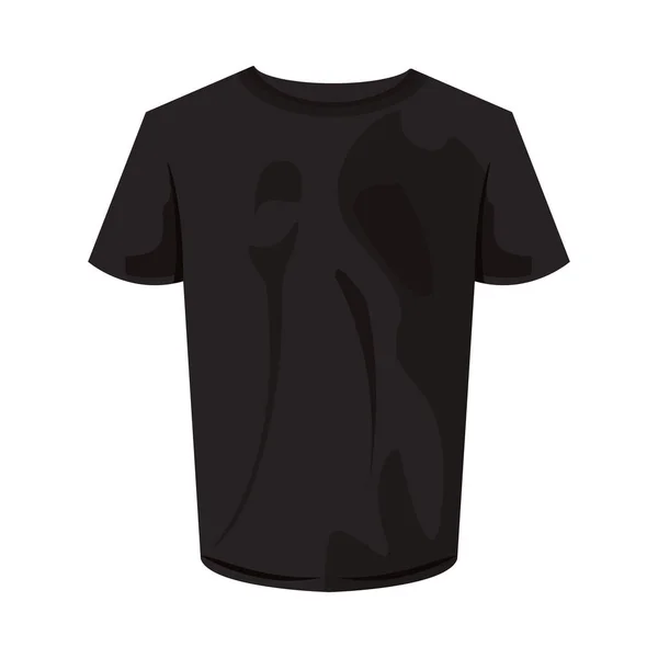 Vereinzeltes schwarzes T-Shirt-Vektor-Design — Stockvektor