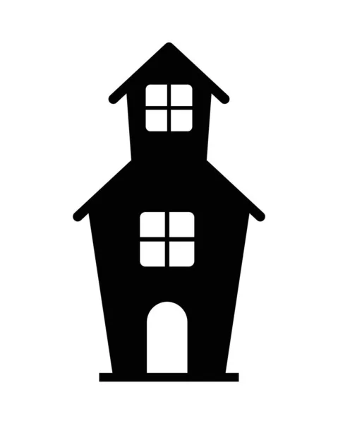 Дизайн вектора изолированного силуэта дома — стоковый вектор