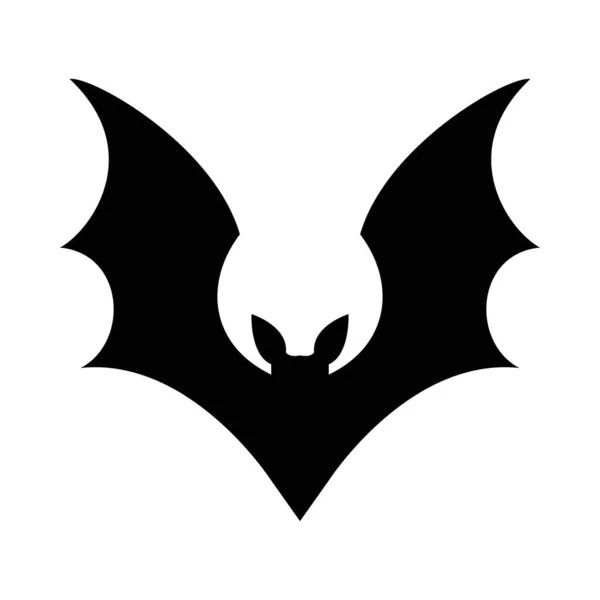 Halloween vleermuis silhouet vector ontwerp — Stockvector