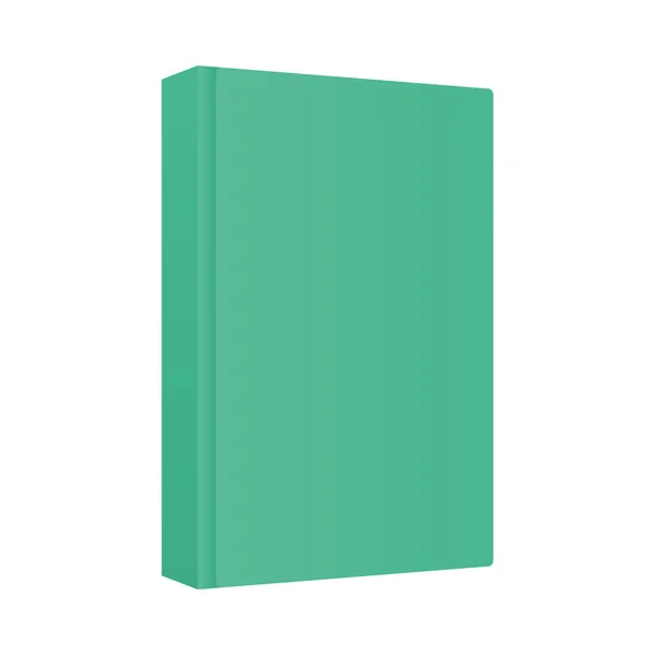 Geïsoleerde mockup groen notebook vector ontwerp — Stockvector