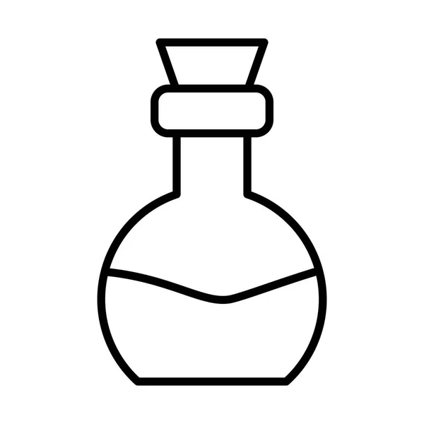 化学烧瓶线条图标矢量设计 — 图库矢量图片
