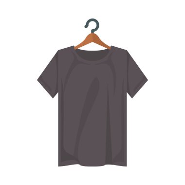 İzole edilmiş gri t-shirt vektör tasarımı
