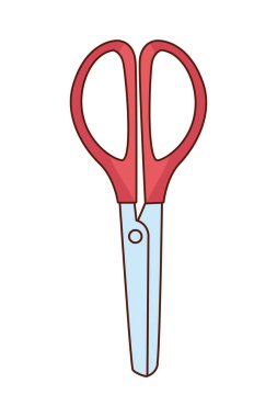 İzole edilmiş makas aracı vektör tasarımı