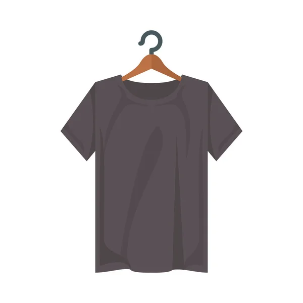 Diseño aislado vector camiseta gris — Vector de stock