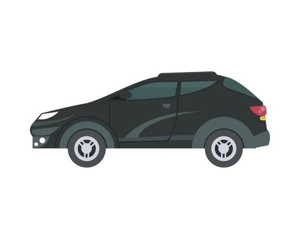 Design de vetor de carro preto isolado — Vetor de Stock