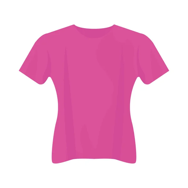 Design de vetor de camiseta rosa isolado — Vetor de Stock