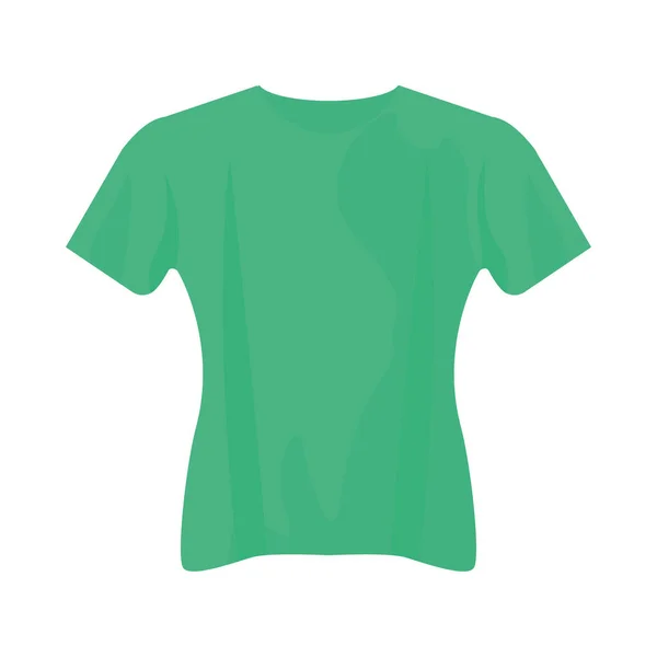 Design de vetor de camiseta verde isolado — Vetor de Stock