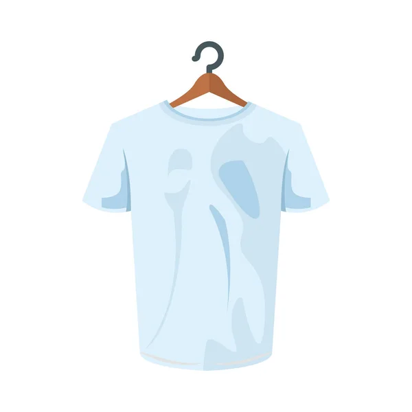 Isoliertes weißes T-Shirt-Vektor-Design — Stockvektor