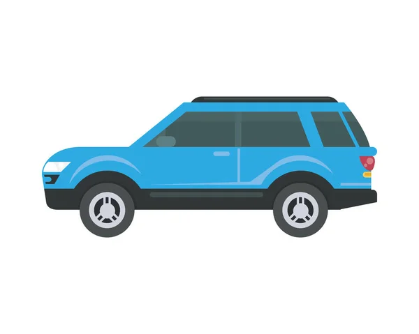 Isolated blue car vector design — Stock Vector