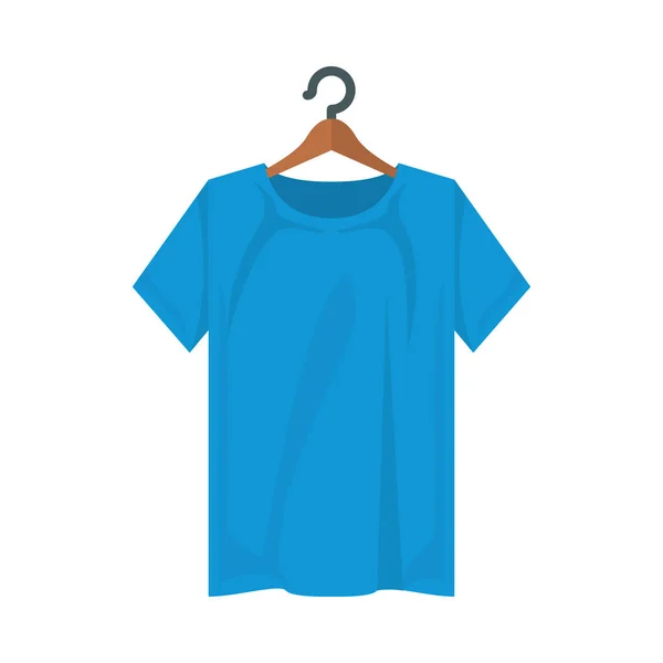 Diseño de vector de camiseta azul aislado — Vector de stock