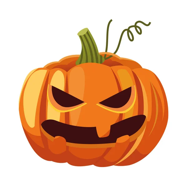 Halloween calabaza diseño de vectores de dibujos animados — Vector de stock