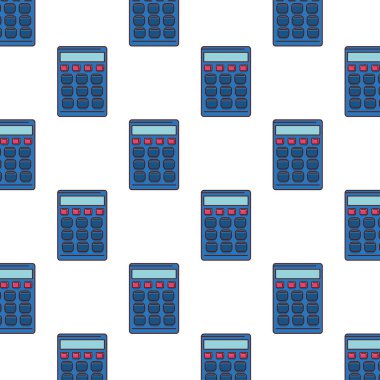 mavi hesap makinesi arkaplan vektörü tasarımı