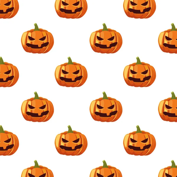 Halloween calabaza dibujos animados fondo vector de diseño — Archivo Imágenes Vectoriales