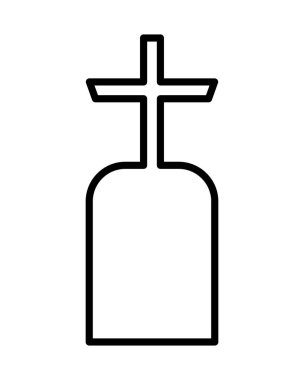 çapraz vektör dizaynlı mezar