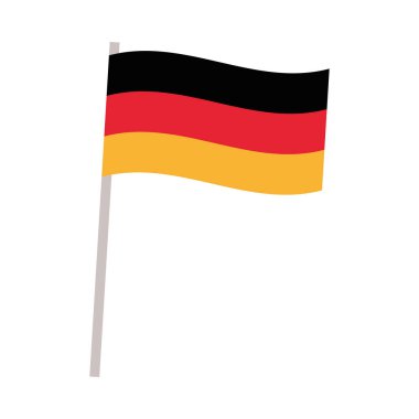 Sırık simgesinde Almanya bayrağı