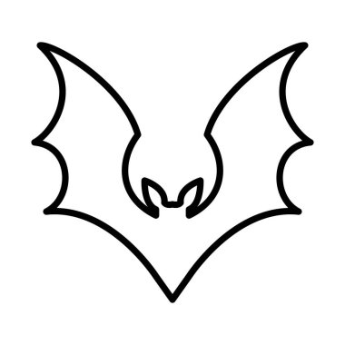 Cadılar bayramı yarasa silueti vektör tasarımı